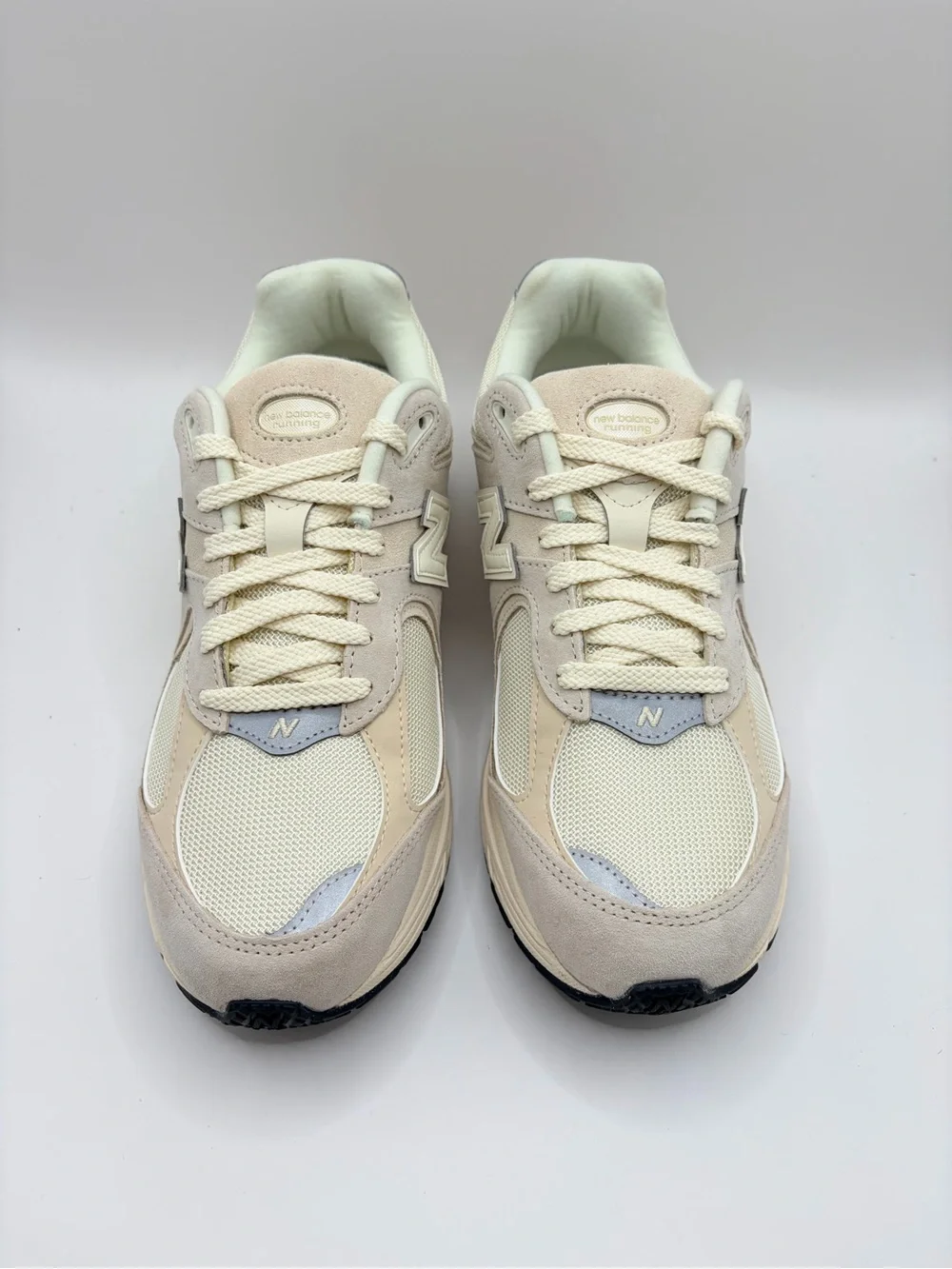 New Balance 2002R Cream and Tan Neutral Running Sneakers - Picture 2 of 5
